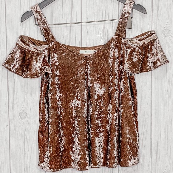 Lush Short Sleeve Velvet Crop Top Deep Pink - Picture 2 of 9